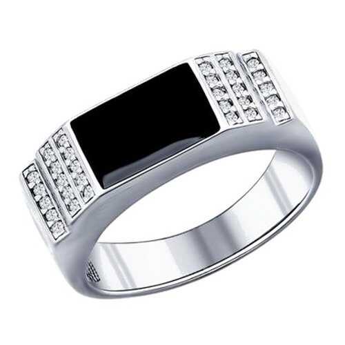 Серебряная печатка с эмалью SOKOLOV 94011390 21 в Зара