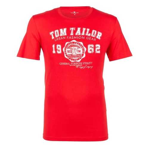 Футболка мужская TOM TAILOR 1008637-11487 красная S в Зара