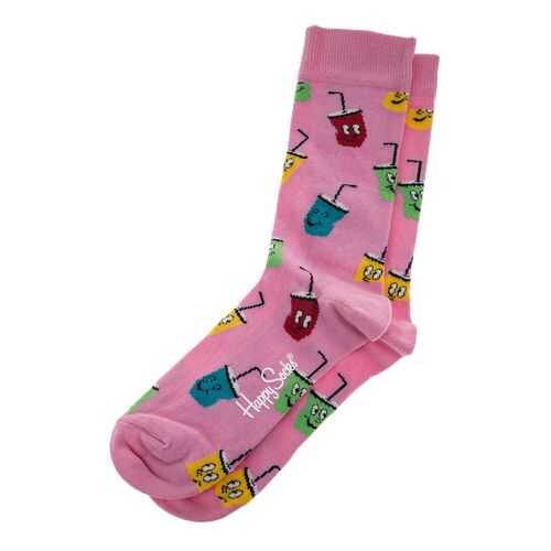 Носки мужские Happy Socks SPO01 розовые 36-40 EU в Зара