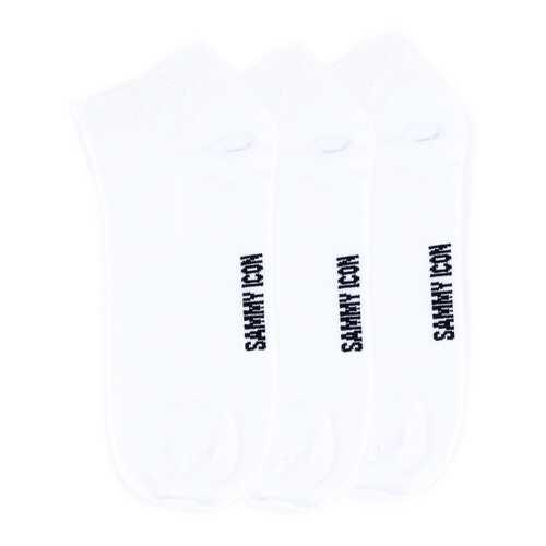 Комплект однотонных носков Sammy Icon Ankle Solid - 3 Pair Set - White в Зара